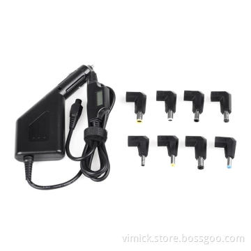 Universal 90W Car Power Adaptors with 8 DC Tips and LED Indicator